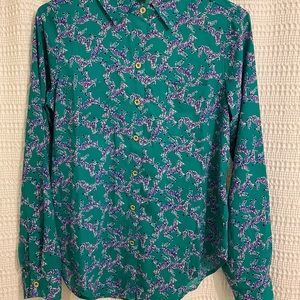 NWT Lilly Pulitzer Heebee Zeebee dress shirt XS